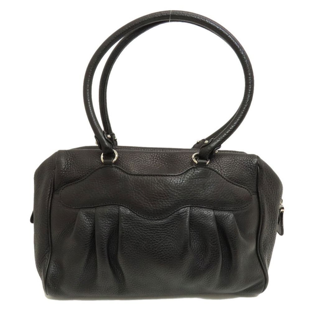 Salvatore Ferragamo leather handbag Gancini Black